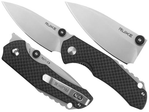 Ruike - Nóż składany P671-CB - Czarny - 340-032
