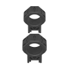Vector Optics - Montaż dwuczęściowy X-ACCU do lunety - Średni - 30 mm - Picatinny - XASR-3072