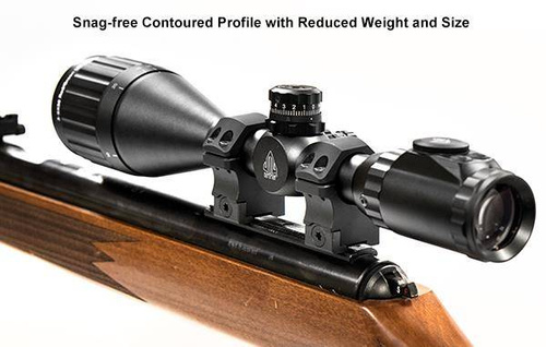 Leapers - Montaż dwuczęściowy UTG POI 1"/11 - 25,4 mm - Wysoki - Czarny - RDU012520