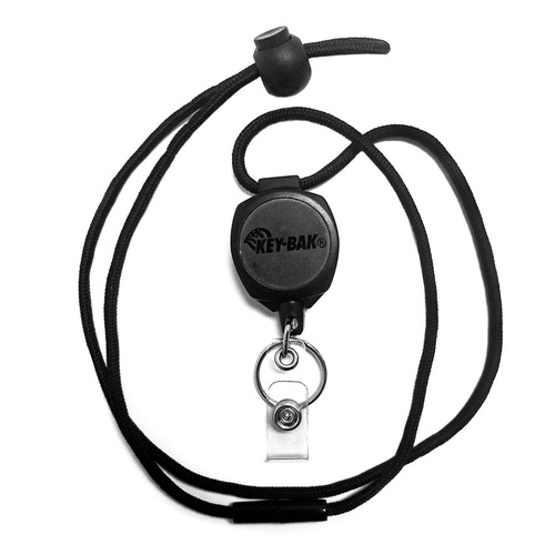 KEY-BAK - Retraktor Sidekick® ze smyczą i mocowaniem identyfikatora - 0KB1-0A44