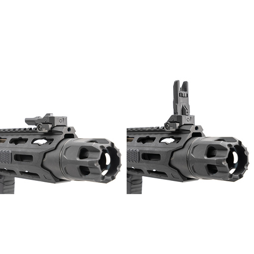 Strike Industries - Celownik przeziernikowy Strike Polymer Backup Sights - Składany - Picatinny - Czarny - SI-SPBUS