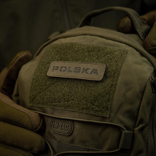 M-Tac - Naszywka Polska 25х80 - Laser Cut - Czarny / Ranger Green - 51004123