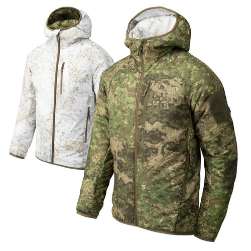 Helikon - Kurtka dwustronna Reversible Wolfhound Hoodie® - Pencott Wildwood / Pencott Snowdrift - KU-RWH-NL-4544A