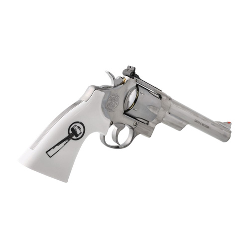 Umarex - Rewolwer wiatrówka CO2 Smith&Wesson 629 Trust Me - 4,5 mm - Srebrny/Biały - 5.8175