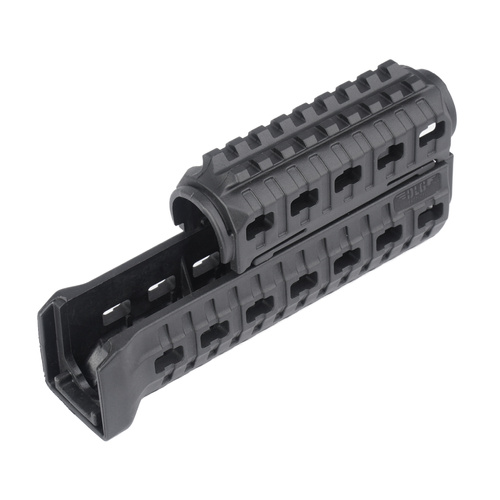 DLG Tactical - Łoże z osłoną rury gazowej do AK-47/AK-74 - Picatinny - M-LOK - Polimer - Czarny - DLG-133-BLK