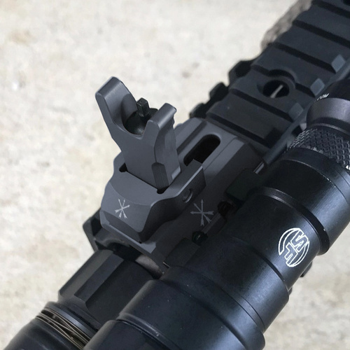 Unity Tactical - Składana muszka celownicza Fusion Backup Iron Sight - Czarny - FUS-S1B