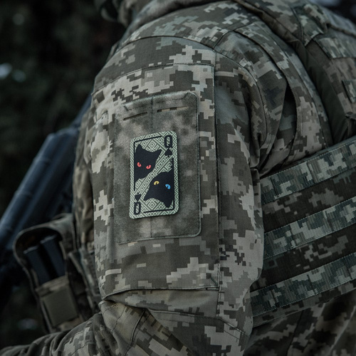 M-Tac - Naszywka Queen of Spades - Cordura 500D - Ornament - Oliwkowy - 51362001