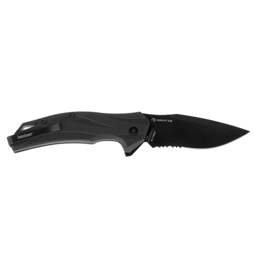 Kershaw - Nóż składany EDC Lateral Black Serrated - 8Cr13MoV - Czarny - 1645BLKST