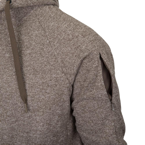 Helikon - Bluza z kapturem Covert Tactical Hoodie - Fullzip - Czerwony melanż - BL-CHF-SF-M5