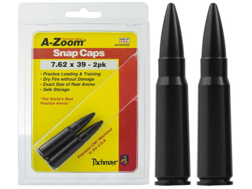 Lyman - Zbijaki metalowe A-Zoom - 7.62x39 - 2 szt - Czarne - 12234