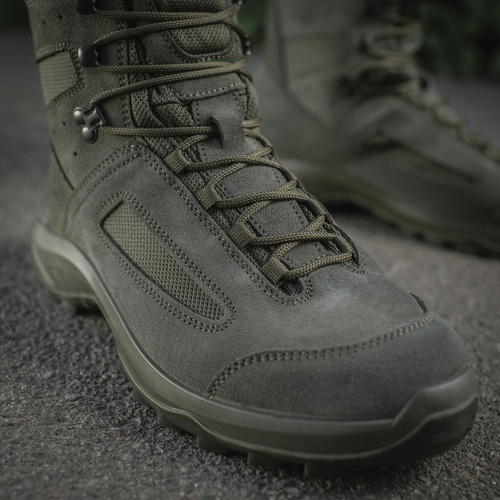 M-Tac - Buty taktyczne letnie - Antypoślizgowa podeszwa - Zamsz/Cordura - Ranger Green - 1JJ213/2LV
