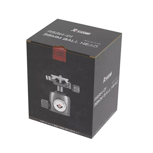 Rokstad - Głowica kulowa 38 mm na gwint 3/8"-16 - Picatinny/ARCA - Szary - RSRH-01