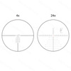 Vector Optics - Luneta celownicza Continental x6 4-24 FFP Ranging - 56 mm - Czarna - SCFF-40