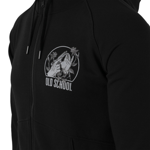 Helikon - Bluza rozpinana Old School - Bawełna - Poliester - Light Grey Melange - BL-ODS-CB-2G