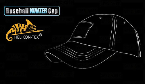 Helikon - Zimowa czapka z daszkiem Tactical Winter Cap - Shark Skin Softshell - Granatowa - CZ-BBW-FS-37