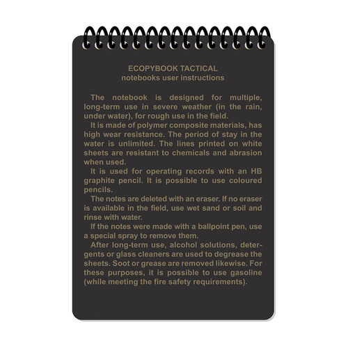 M-Tac - Notatnik wodoodporny Ecopybook Tactical EOD Response Log A6 - ET-MTC-10026