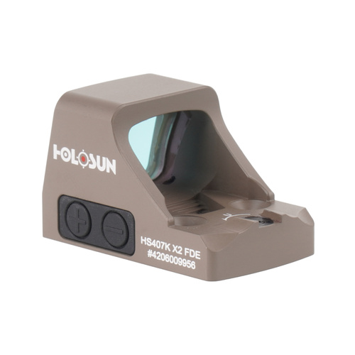 Holosun - Kolimator otwarty HS407K Open Reflex SubCompact Pistol Sight - FDE - HS407K-X2-FDE