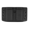 DOUBLETAP GEAR - Ładownica zewnętrzna Kydex OWB na dwa magazynki P-07/09/10, M&P9, SFP9, P320 - Czarna
