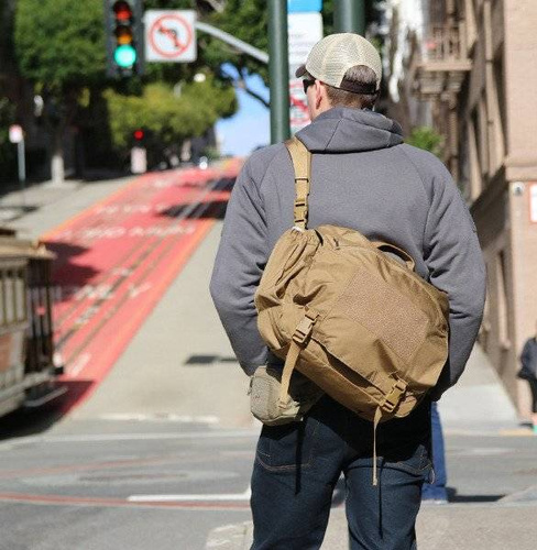 Helikon - Torba Urban Courier Bag Large® - Nylon - Czarna / Szary melanż - TB-UCL-NL-M1