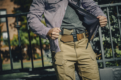 Helikon - Koszula z długim rękawem Concealed Carry - Calm Blue Plaid - KO-CCC-CB-2F
