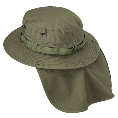 Helikon - Helikon - Kapelusz Boonie Hat z osłoną - PolyCotton Ripstop - Olive Green - KA-BON-PR-02
