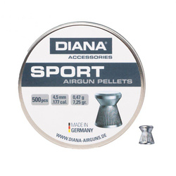 Diana - Śrut do wiatrówki Hunters Mate Slug - 4,5 mm - Diabolo - 500 szt - 44400005