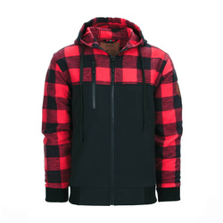 Fostex -  Bluza z kapturem Lumbershell Jacket - Czarno/Czerwona - 129535