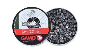 Gamo - Śrut do wiatrówki Match - 250 szt. - 5,5 mm - 6320025