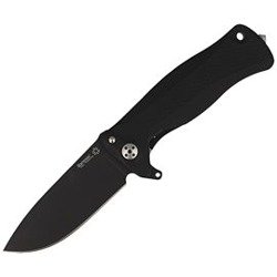 LionSteel - Nóż SR Flipper Aluminum Black / Black Blade - SR11A BB