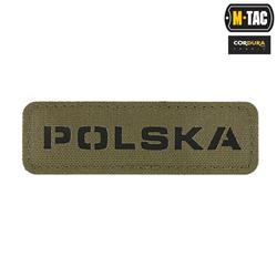 M-Tac - Naszywka Polska 25х80 - Laser Cut - Czarny / Ranger Green - 51004123