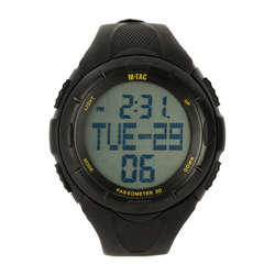 M-Tac - Zegarek taktyczny z krokomierzem - Czarny - 50001002