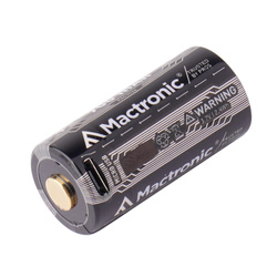 Mactronic - Akumulator z gniazdem microUSB 16340 - 700 mAh - 3,7 V - RAC0024