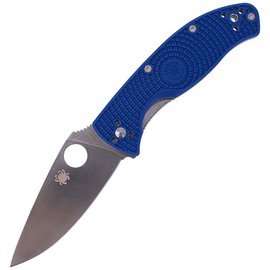 Spyderco - Nóż składany Tenacious FRN Blue - Folder - CPM S35VN - Plain - Niebieski - C122PBL
