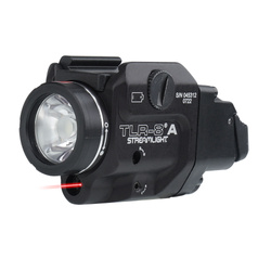 Streamlight - Latarka taktyczna LED na broń TLR-8A Flex z celownikiem laserowym - 500 lm - Czarna - L-69414