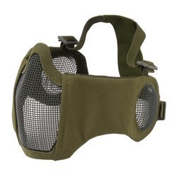 Strike Systems - Maska z siatki Stalker z ochraniaczami uszu - Zielony OD - 19254