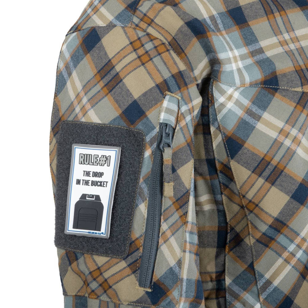Helikon-Tex MBDU Flannel Shirt – Timber Olive Plaid Outdoor & Leisure Shirt With Stretch Panels - View #7