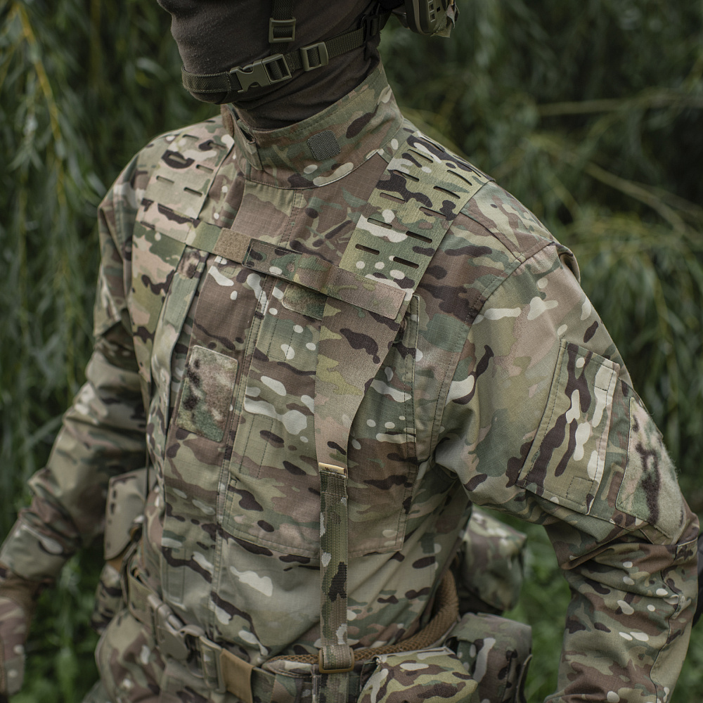 Patch Œil De Chat M-Tac Découpé Laser - Vert Multicam, 80x25 Mm | Velcro, Cordura 500D, Luminescent Nuit