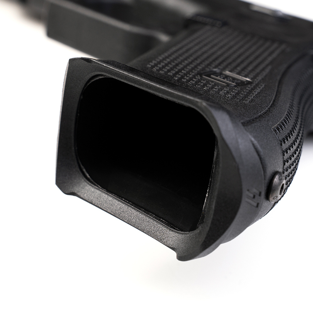 Base Adattatore Impugnatura Per Glock, PRO Plus Magwell, Telaio ECA, Alluminio Nero