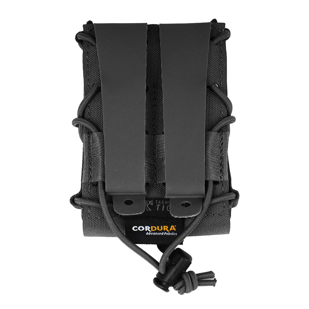 Tasmanian Tiger SGL Pistol Mag Pouch MCL IRR, Portacaricatori Per Pistola, Molle, Grigio Pietra