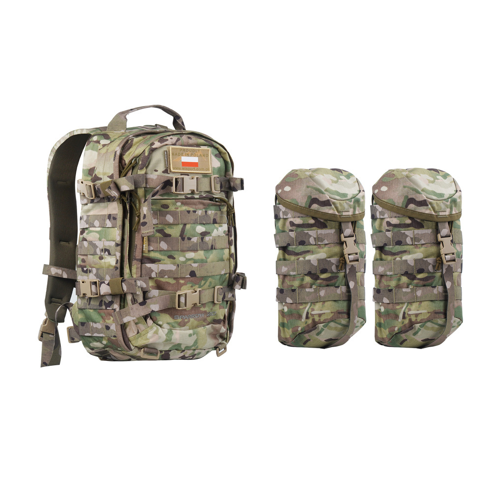 Wisport Sparrow 20 II Sac À Dos Droit Agents Militaire MOLLE MultiCam Black Camo
