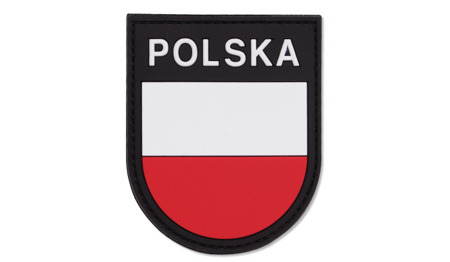 101 Inc. - Naszywka 3D - Polska tarcza - Kolor - 444130-7015 - Naszywki PVC 3D