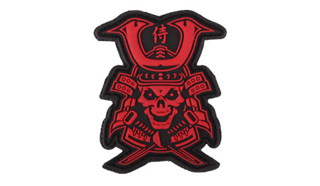 101 Inc. - Naszywka 3D - Samurai Skull - Czerwony - 444130-7193 - Naszywki PVC 3D