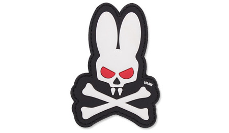 101 Inc. - Naszywka 3D - Skull Bunny - Biały - Naszywki PVC 3D