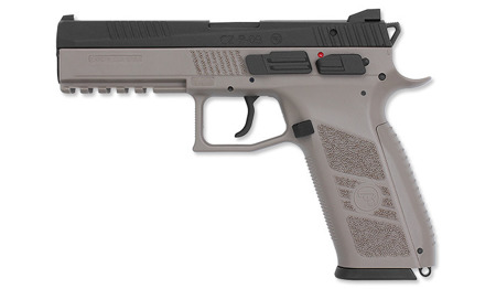 ASG - Replika pistoletu CZ P-09 Metal Slide - Flat Dark Earth - GBB + Walizka - 18182 - Pistolety ASG Green Gas