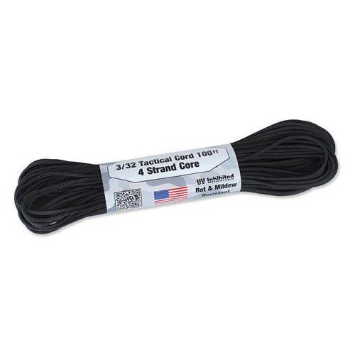 Atwood Rope MFG - Tactical Cord 3/32 - 2,2 mm - Czarny - 30,48m - Paracord
