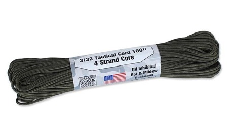 Atwood Rope MFG - Tactical Cord 3/32 - 2,2 mm - Olive Drab - 30,48m - Paracord