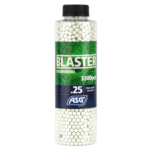 Blaster - Kulki ASG - 0,25 g - 3300 szt. - Białe - 19404