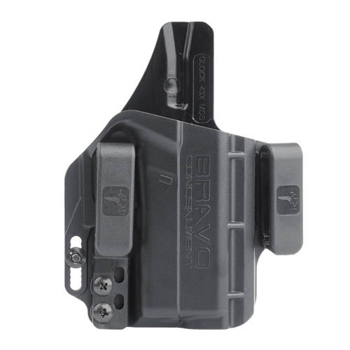 Bravo Concealment - Kabura wewnętrzna IWB do pistoletu Glock 43, 43X, 43X MOS - Prawa - Polimerowa - BC20-1028 - Kabury wewnętrzne