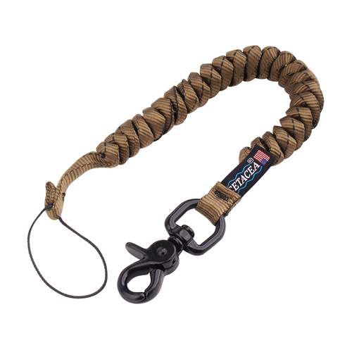 Cetacea Tactical - Smycz do broni Trigger Snap Covered Mini Coil Tether - Coyote Brown - TA-MCT3-COY - Smycze taktyczne