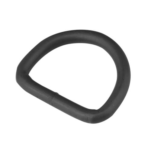 D-Ring stalowy 1" - Czarny